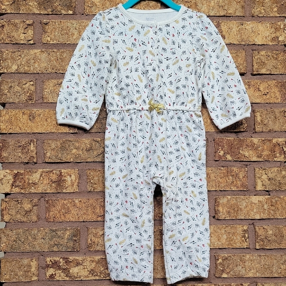 Carter's Other - Carter's Jumpsuit with Floral and Feather Accents Size 18 Months